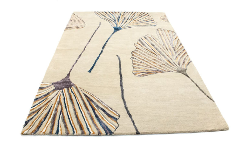Designer tæppe - 243 x 152 cm - beige