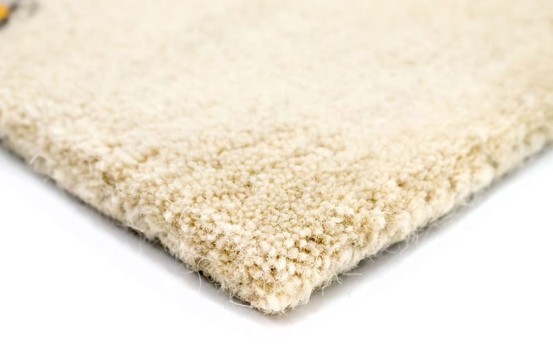 Designer tæppe - 243 x 152 cm - beige