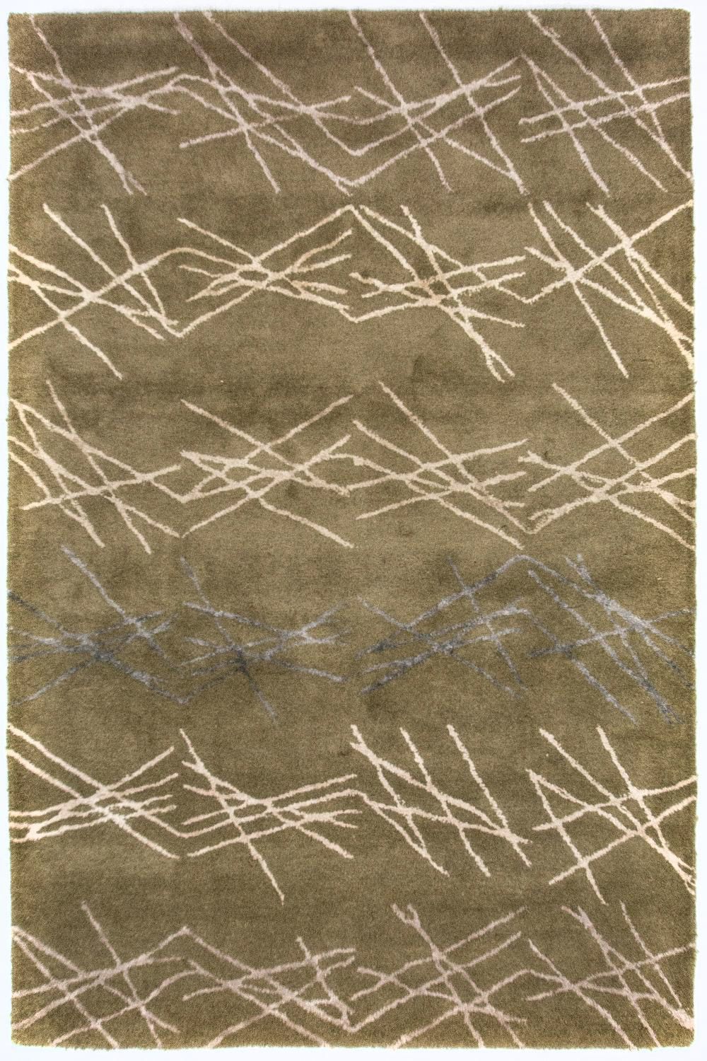 Designer tæppe - 182 x 122 cm - grøn