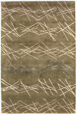 Designer tæppe - 182 x 122 cm - grøn