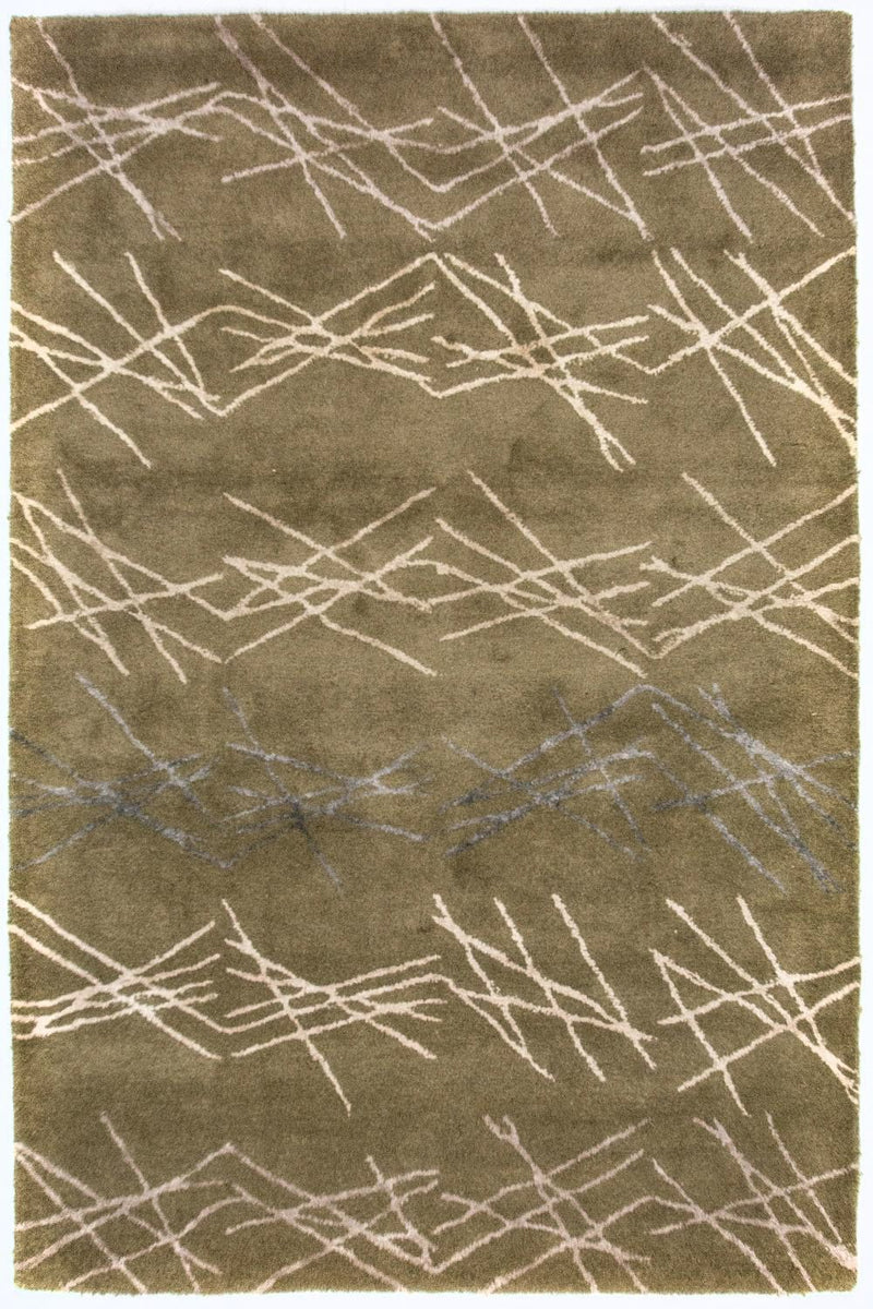 Designer tæppe - 182 x 122 cm - grøn