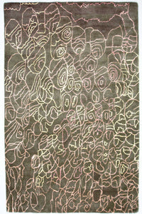 Designer tæppe - 244 x 152 cm - flerfarvet