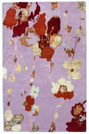 Designer tæppe - 240 x 152 cm - lilla