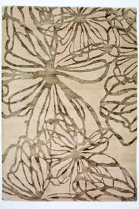 Designer tæppe - 196 x 135 cm - beige