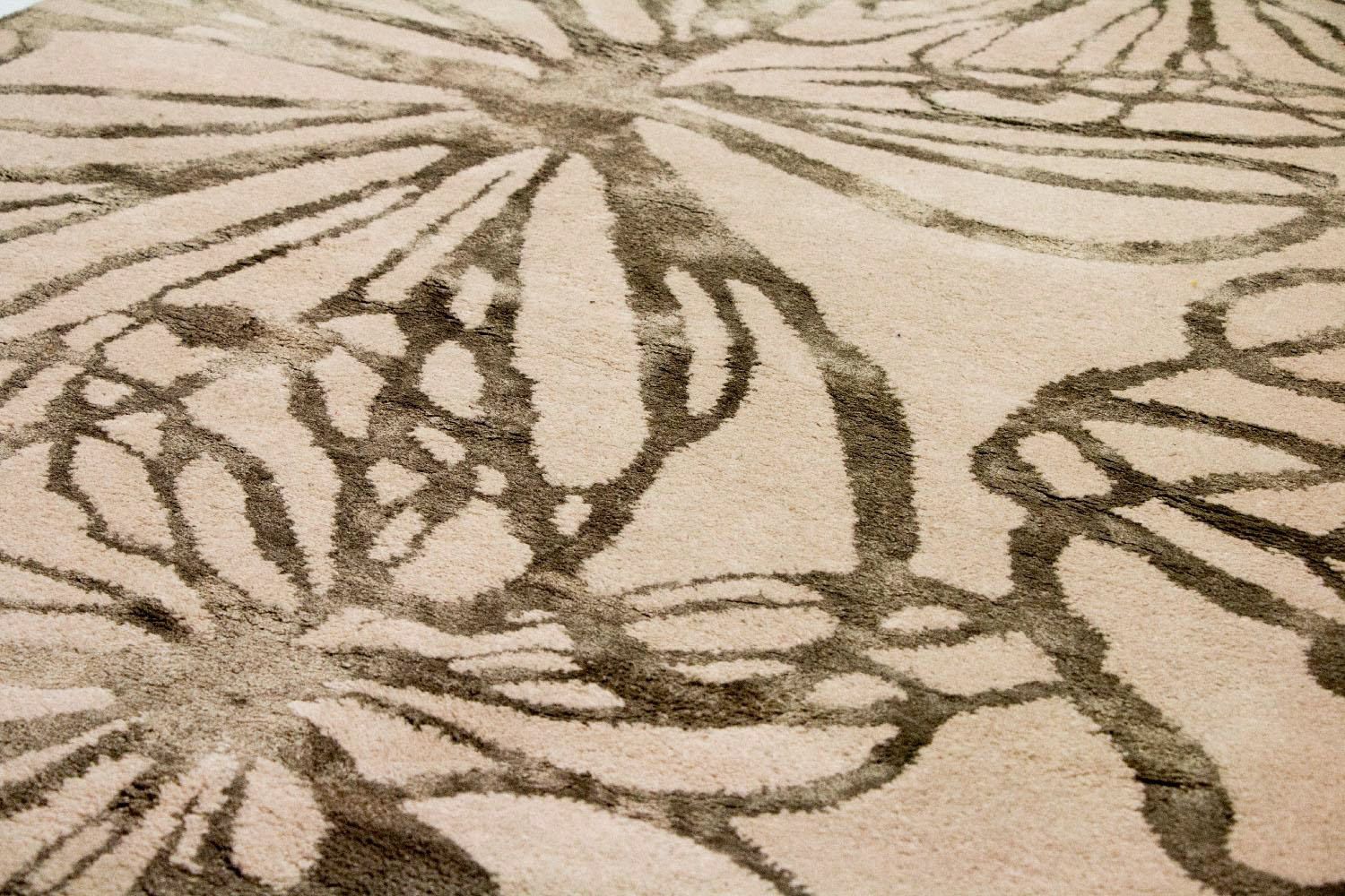 Designer tæppe - 196 x 135 cm - beige