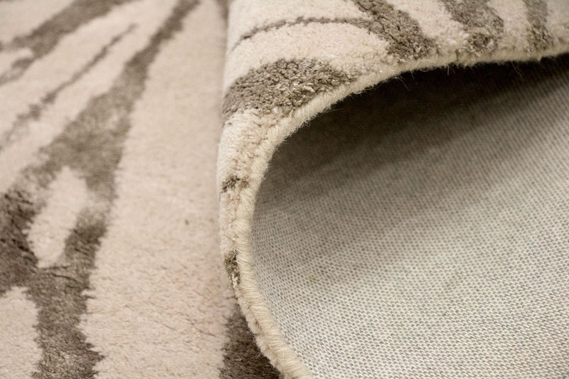 Designer tæppe - 196 x 135 cm - beige