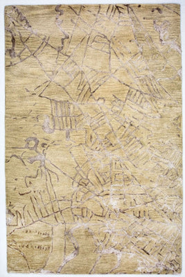 Designer tæppe - 243 x 152 cm - flerfarvet