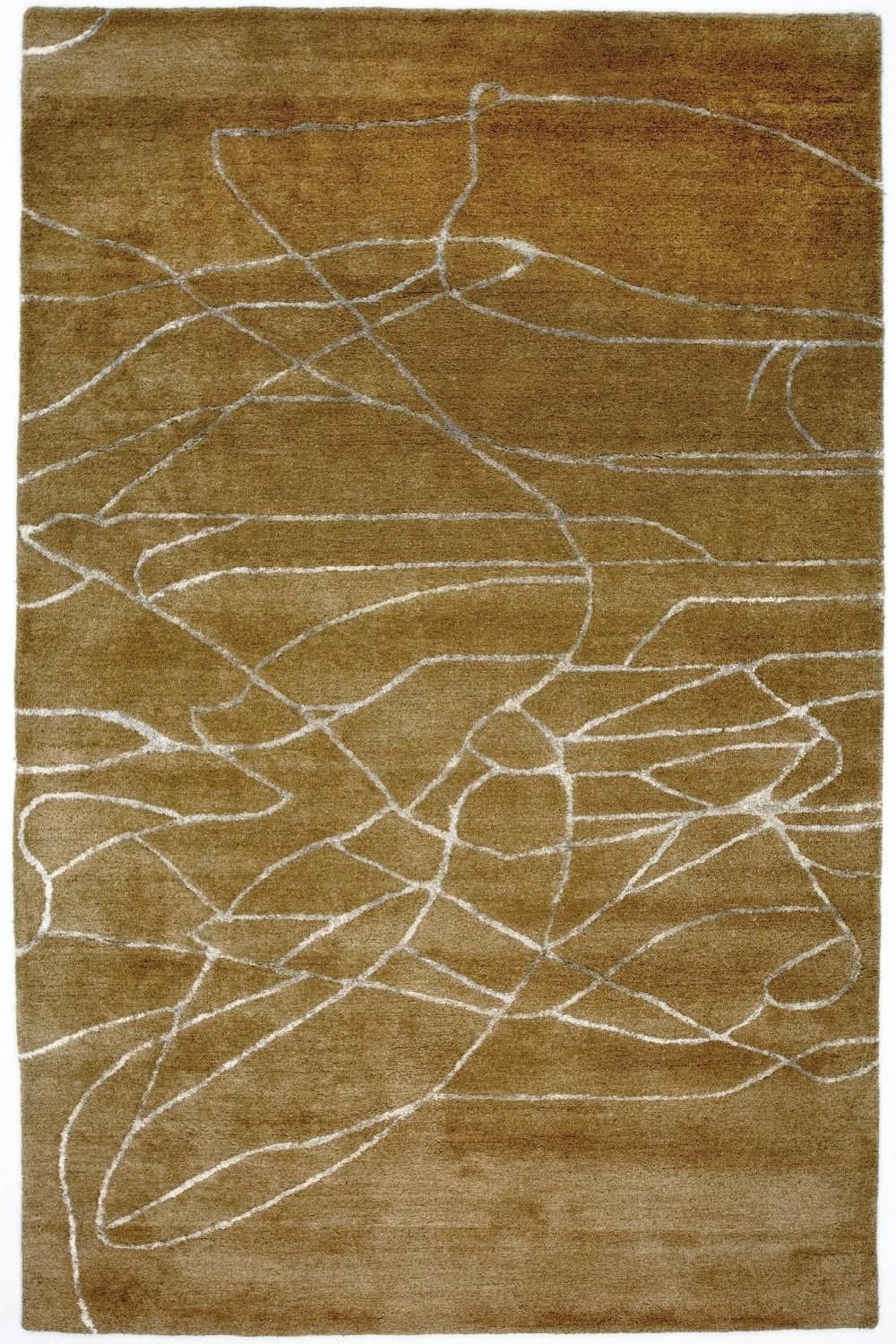 Designer tæppe - 243 x 150 cm - brun