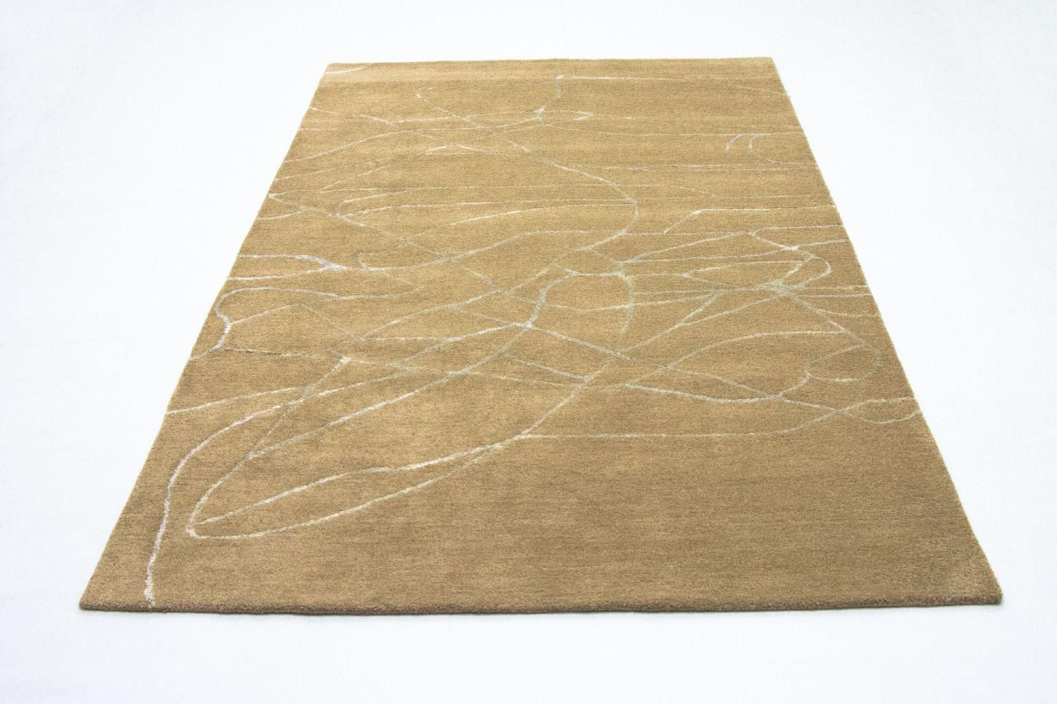 Designer tæppe - 243 x 150 cm - brun