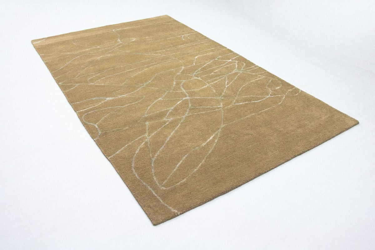 Designer tæppe - 243 x 150 cm - brun