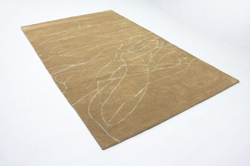 Designer tæppe - 243 x 150 cm - brun