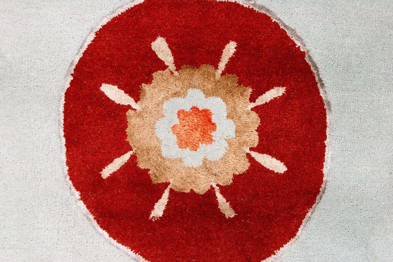 Designer tæppe - 239 x 150 cm - sølv