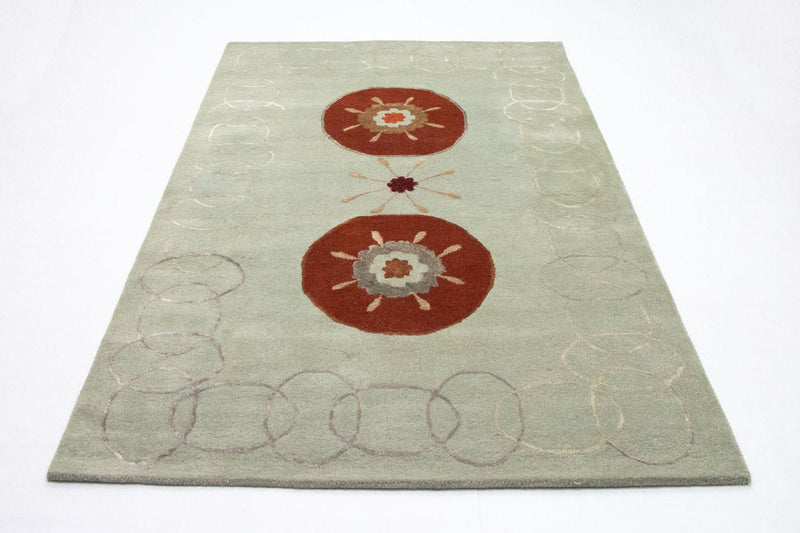 Designer tæppe - 239 x 150 cm - sølv