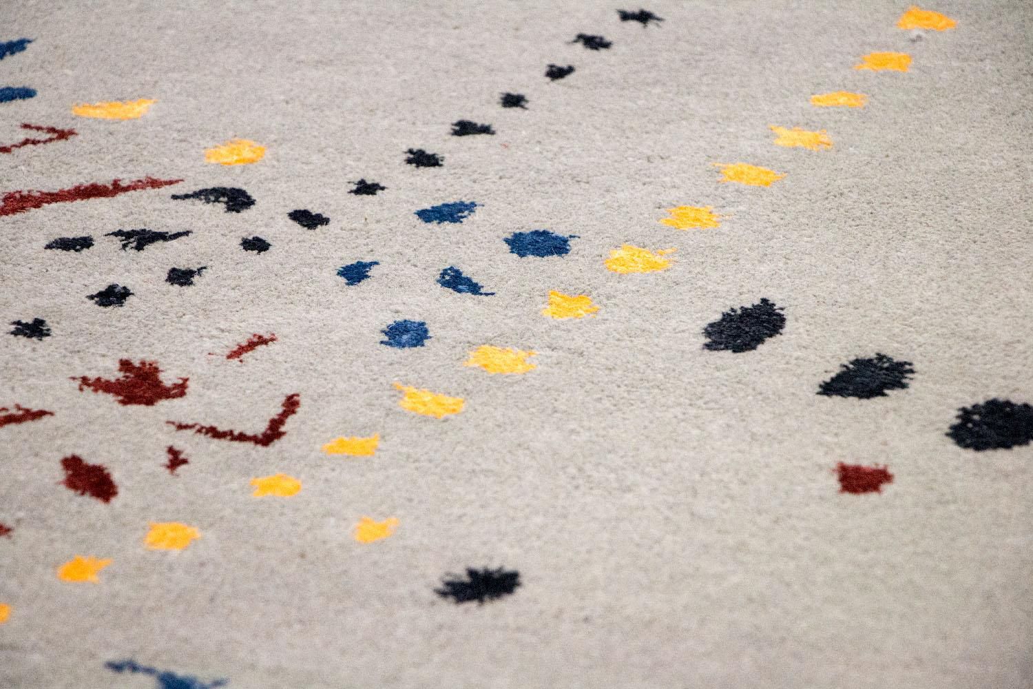 Designer tæppe - 242 x 155 cm - brun