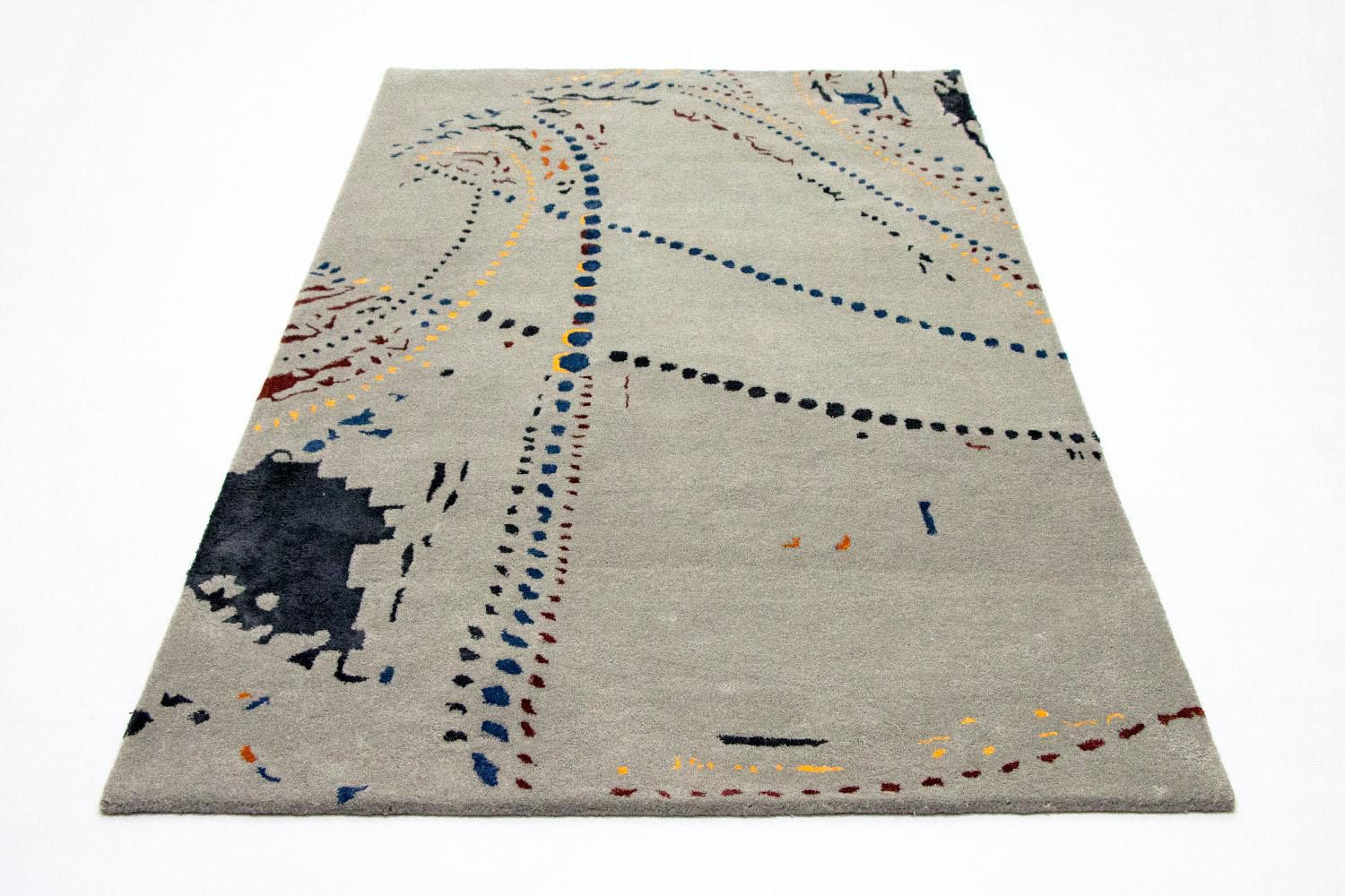 Designer tæppe - 242 x 155 cm - brun