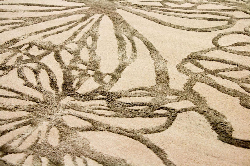 Designer tæppe - 193 x 134 cm - beige