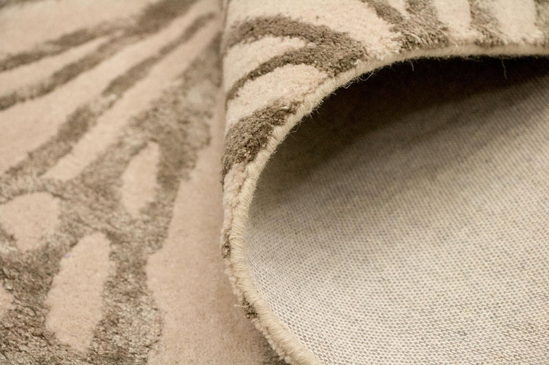 Designer tæppe - 193 x 134 cm - beige