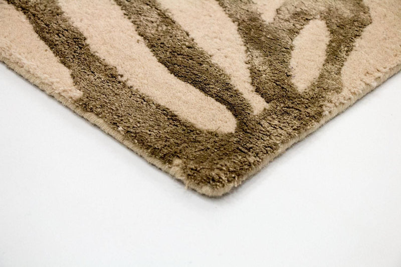 Designer tæppe - 193 x 134 cm - beige