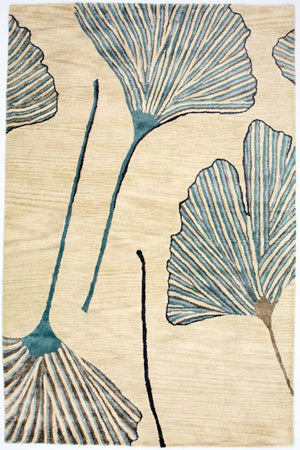 Designer tæppe - 243 x 153 cm - beige