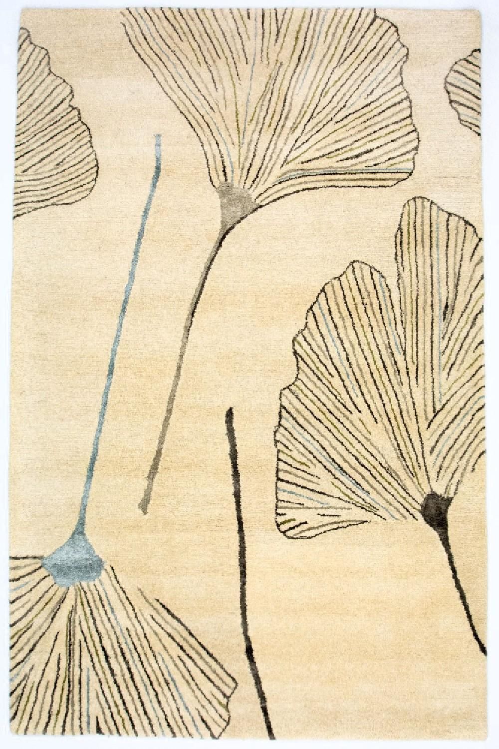 Designer tæppe - 243 x 151 cm - beige