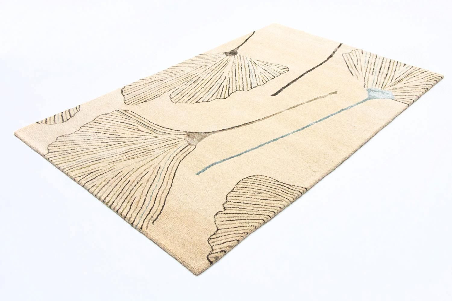 Designer tæppe - 243 x 151 cm - beige