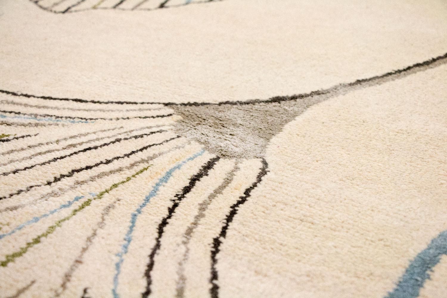 Designer tæppe - 243 x 151 cm - beige