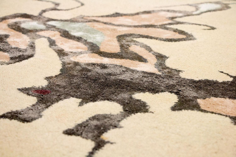 Designer tæppe - 240 x 149 cm - beige