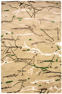 Designer tæppe - 241 x 152 cm - flerfarvet