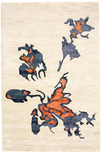 Designer tæppe - 242 x 153 cm - beige