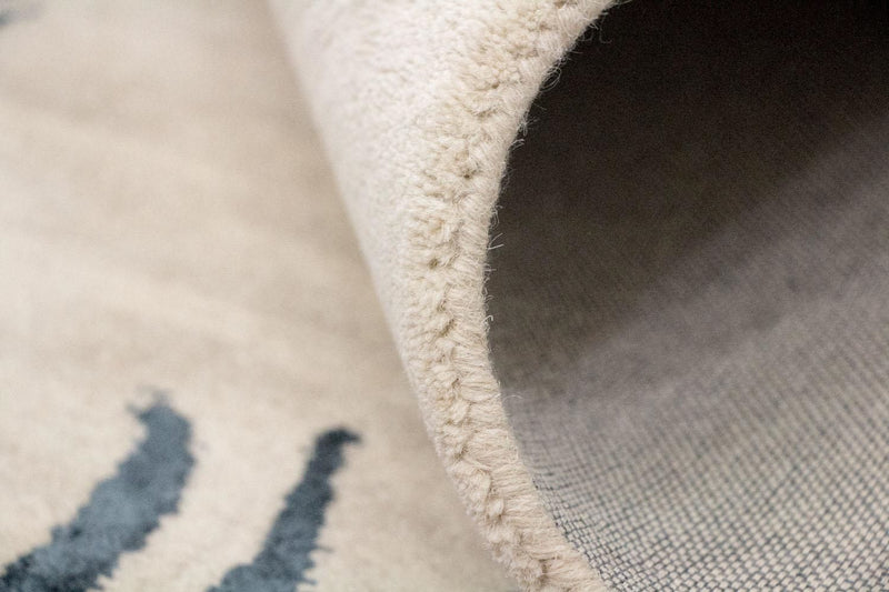Designer tæppe - 242 x 153 cm - beige