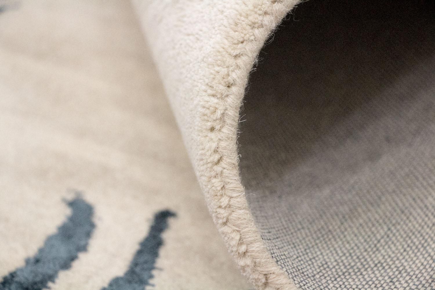 Designer tæppe - 242 x 153 cm - beige