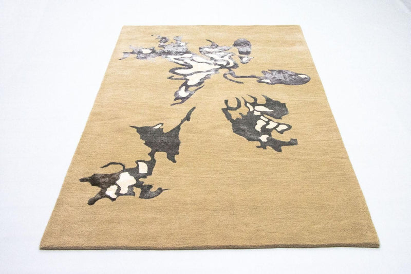 Designer tæppe - 241 x 154 cm - beige