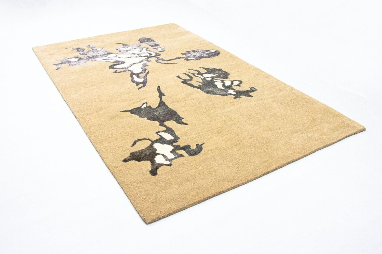 Designer tæppe - 241 x 154 cm - beige