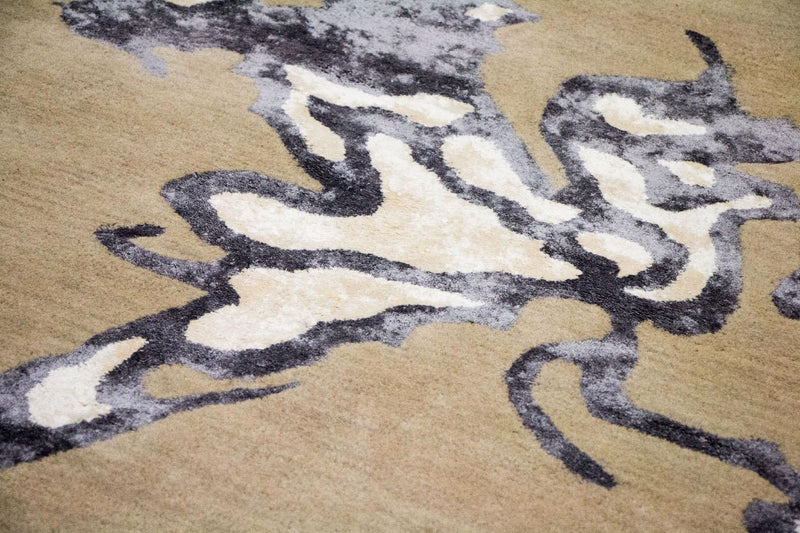 Designer tæppe - 241 x 154 cm - beige