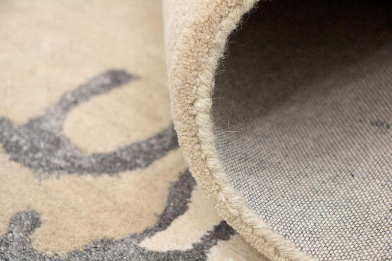 Designer tæppe - 241 x 154 cm - beige