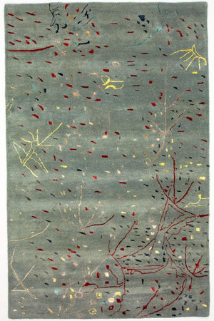 Designer tæppe - 243 x 156 cm - lyseblå