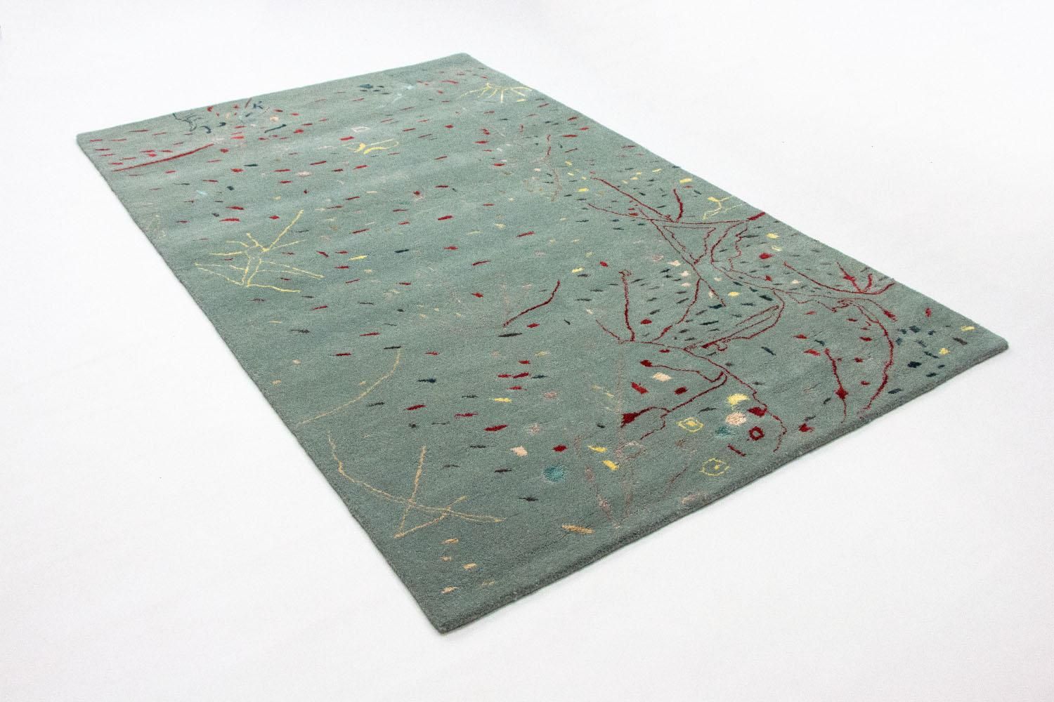 Designer tæppe - 243 x 156 cm - lyseblå
