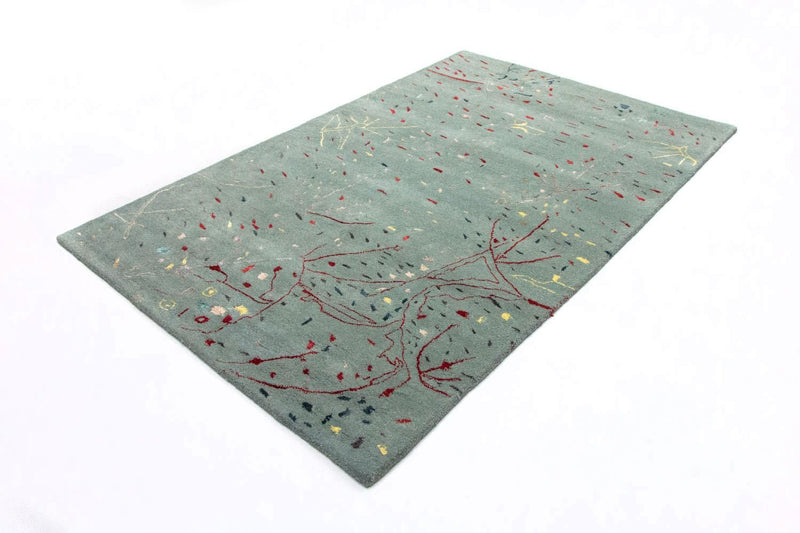 Designer tæppe - 243 x 156 cm - lyseblå