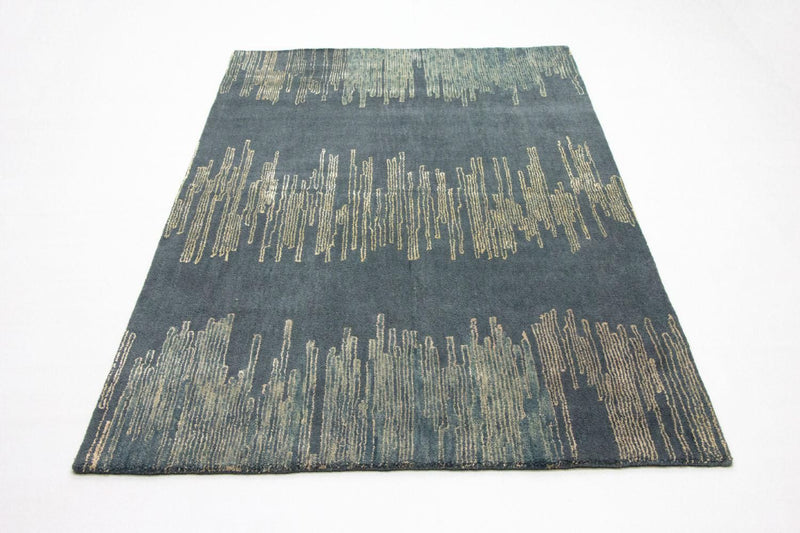 Designer tæppe - 246 x 154 cm - blå