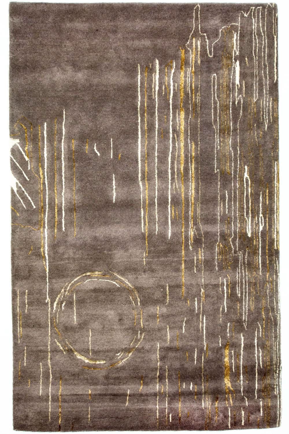 Designer tæppe - 242 x 151 cm - brun