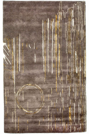 Designer tæppe - 242 x 151 cm - brun
