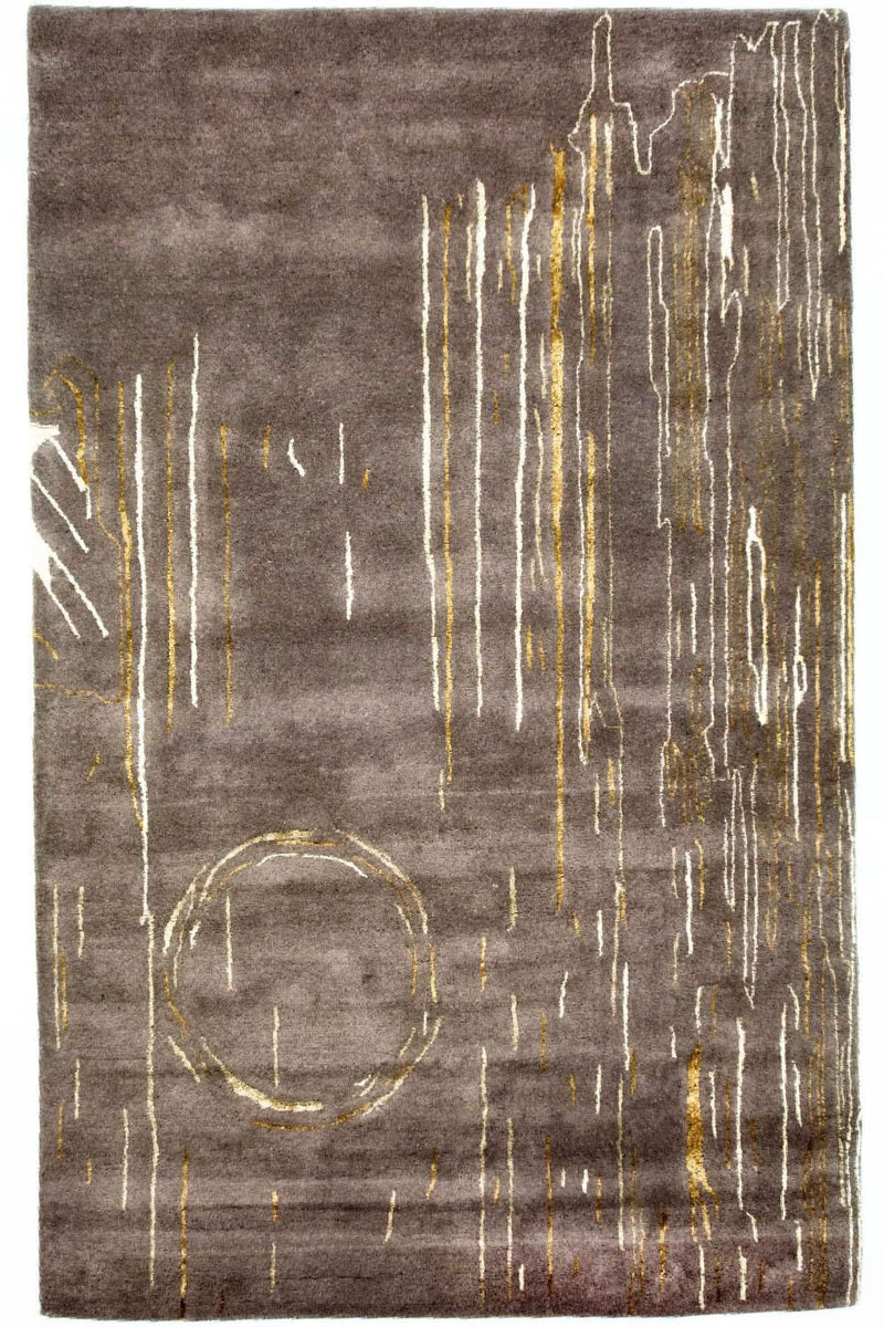 Designer tæppe - 242 x 151 cm - brun