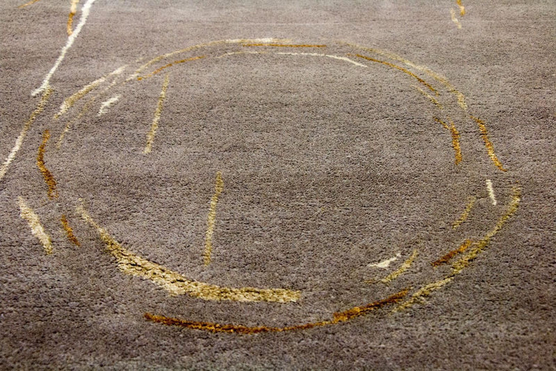 Designer tæppe - 242 x 151 cm - brun