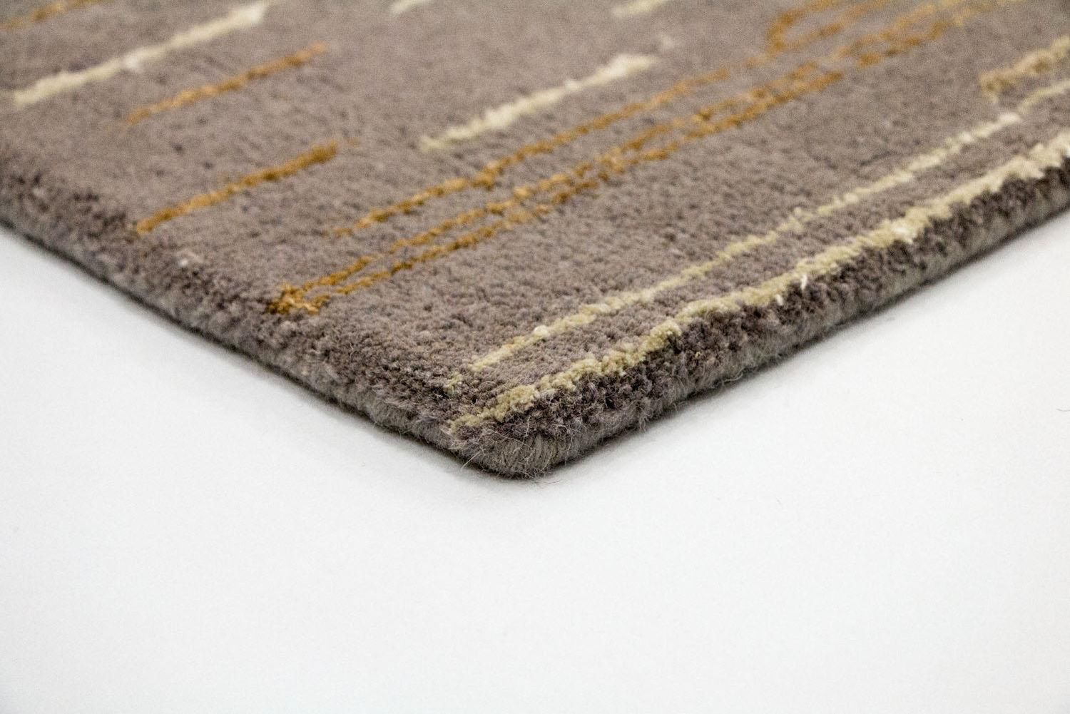 Designer tæppe - 242 x 151 cm - brun