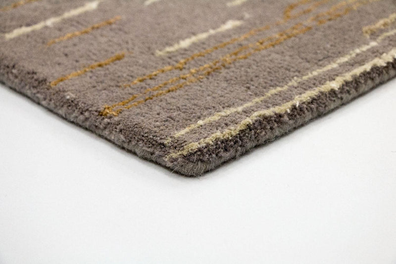 Designer tæppe - 242 x 151 cm - brun