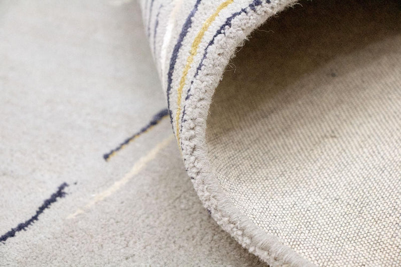 Designer tæppe - 244 x 157 cm - beige
