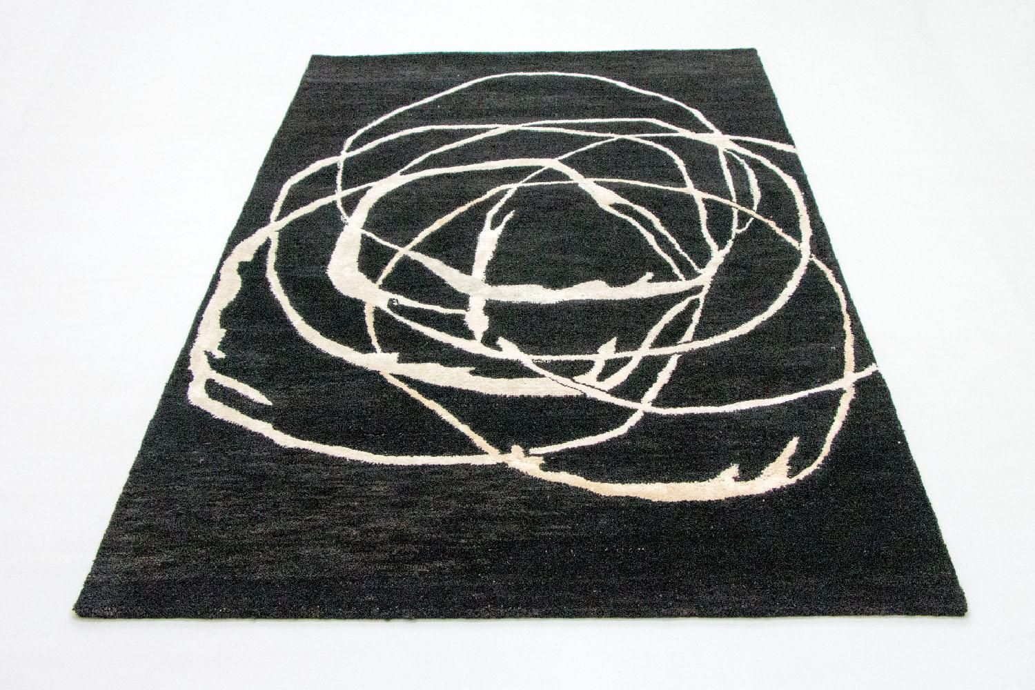 Designer tæppe - 245 x 153 cm - blå