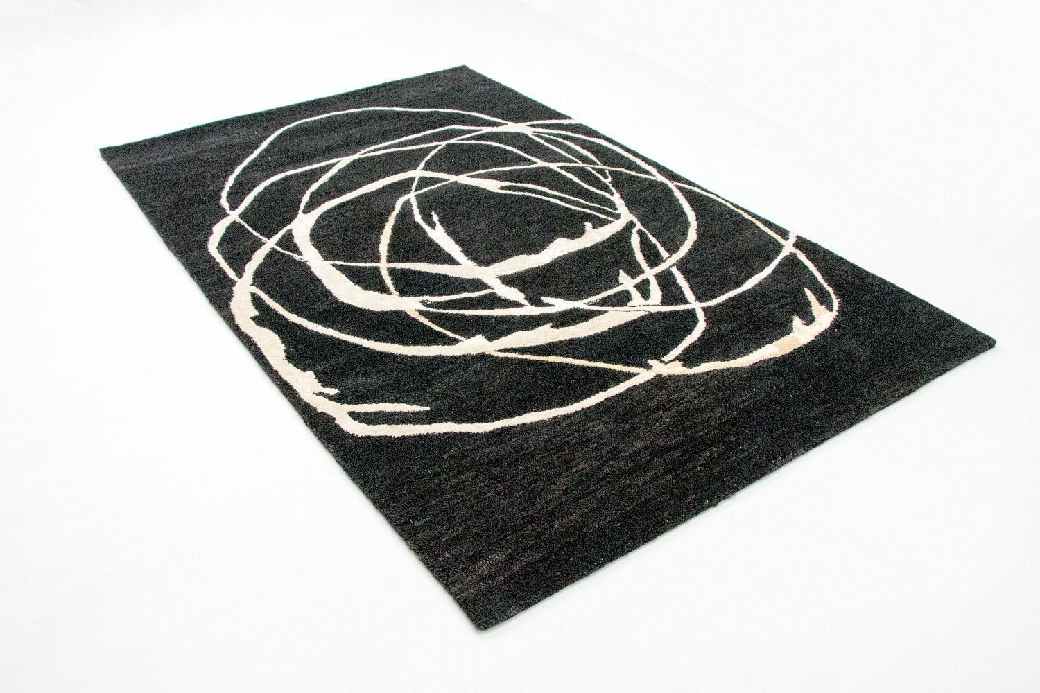Designer tæppe - 245 x 153 cm - blå