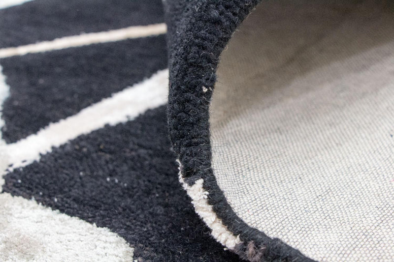 Designer tæppe - 245 x 153 cm - blå