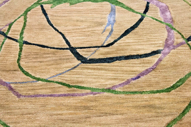 Designer tæppe - 243 x 152 cm - flerfarvet